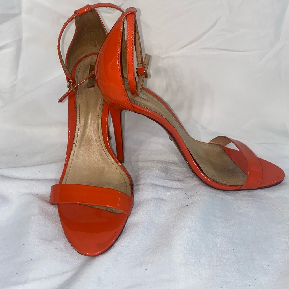 SCHUTZ stiletto sandals. Worn twice. No scuffs or scratches. Size 10